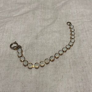 Victoria Lynn Cream and Gold bracelet